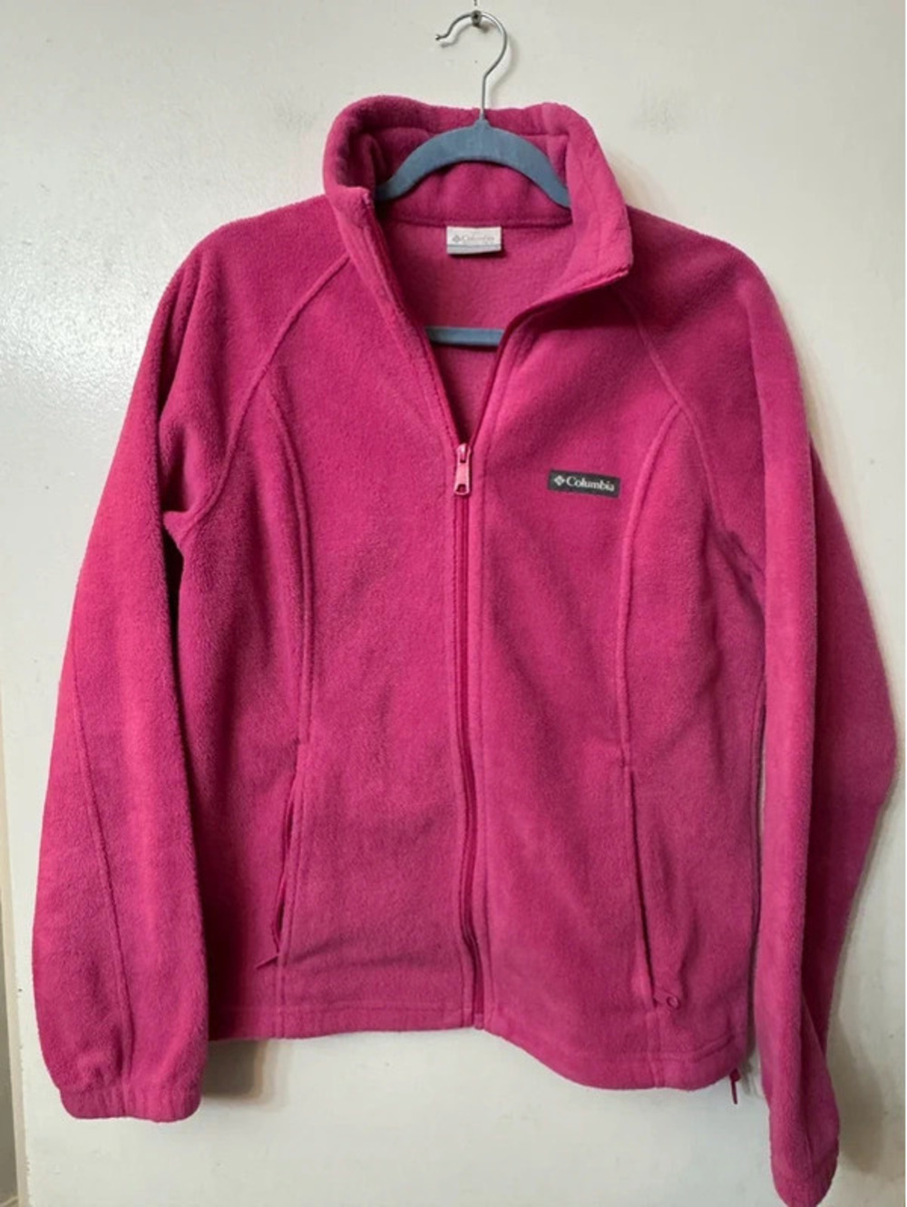 Columbia Benton Springs Full-Zip Fleece Jacket - Hot Pink Large